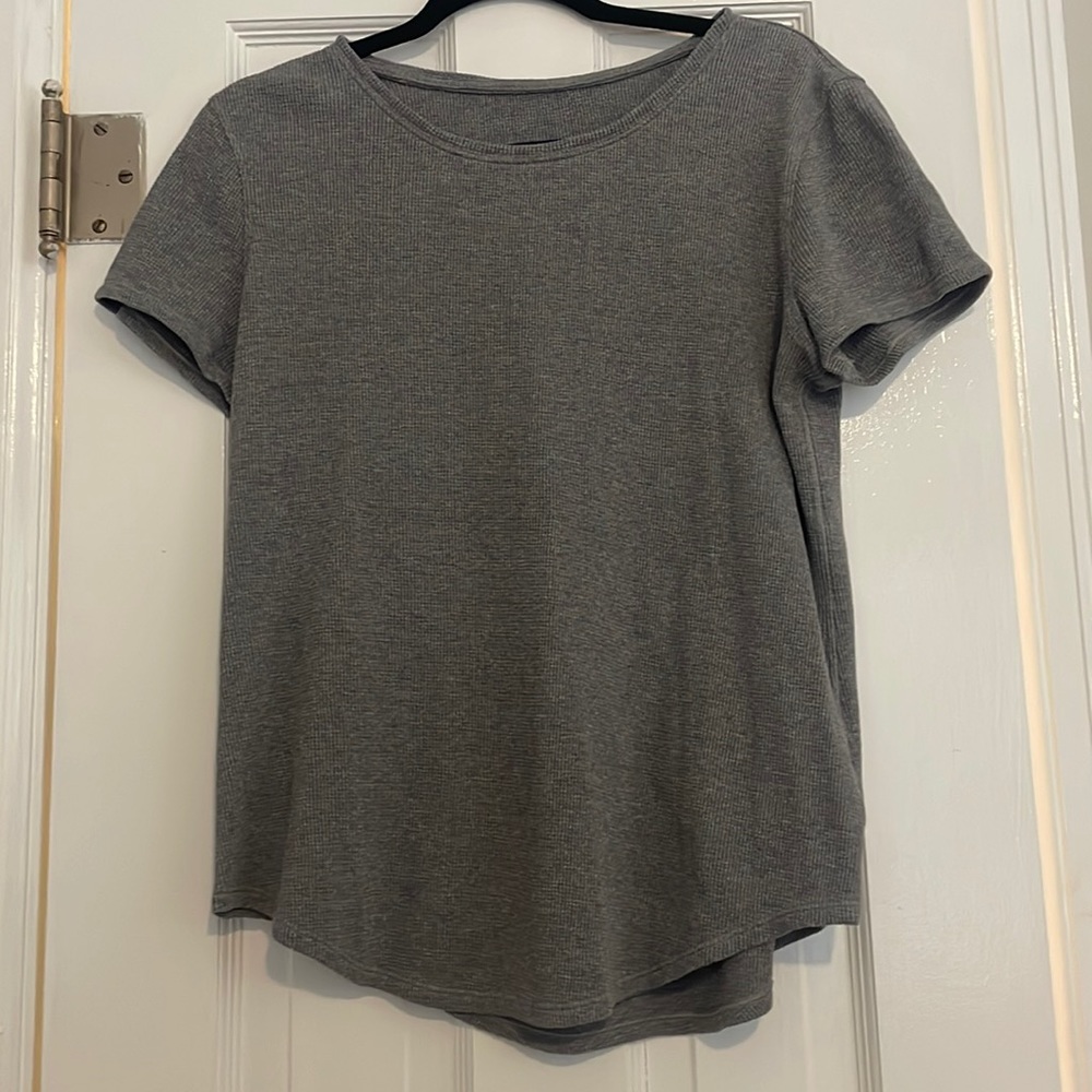 Grey Lululemon Short Sleeve Shirt
